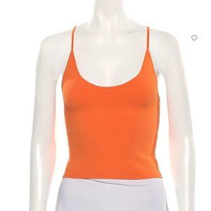 A.L.C. scoop neck tank orange
